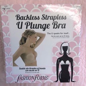 Backless Strapless U Plunge Bra